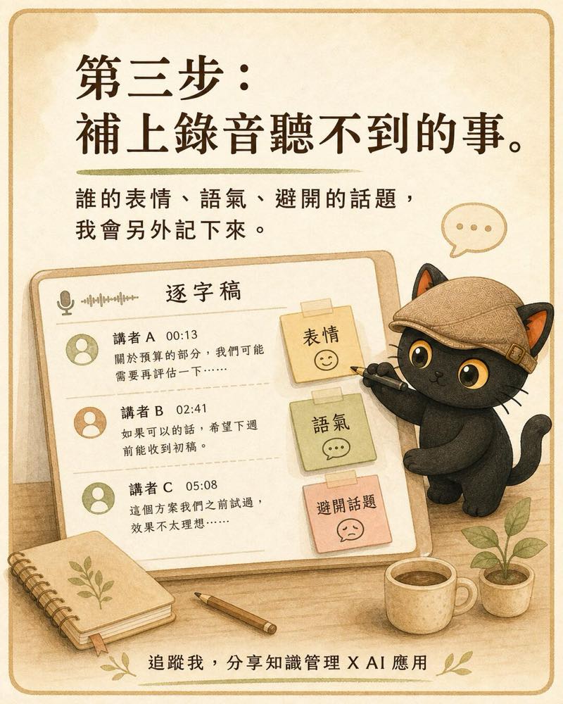 補上錄音聽不到的現場觀察