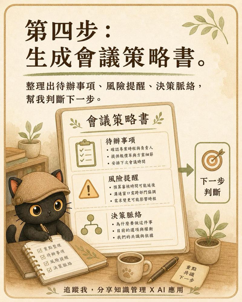 生成會後策略報告書