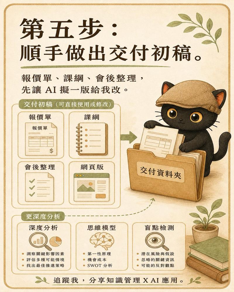 順手做出交付初稿並加上深度分析