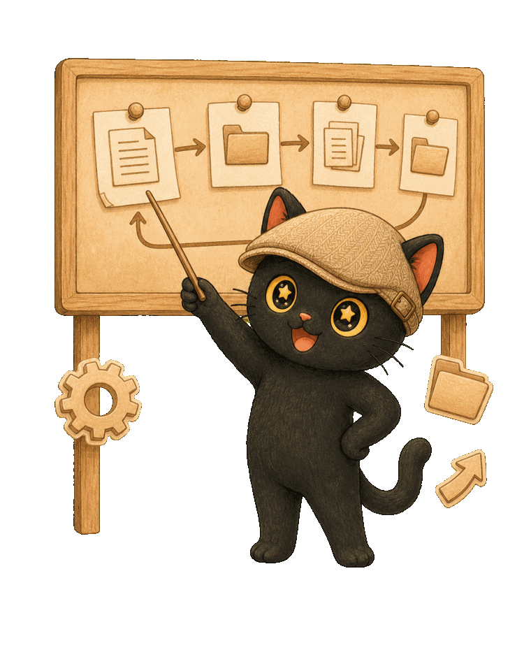 Mika happily designing a workflow